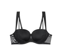 Balconette-BH TRIUMPH "Palina Moonlight Kiss", Damen, Gr. 90, Cup B, schwarz, Spitze, Obermaterial: 62% Polyester, 25% Polyamid, 13% Elasthan, BHs Balconette-BH, Triumph x Palina Rojinski, gefütterte