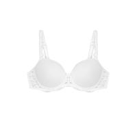T-Shirt-BH TRIUMPH "Amourette Charm", Damen, Gr. 80, Cup E, weiß, Microtouch, Obermaterial: 45% Polyester, 34% Polyamid, 21% Elasthan, unifarben, BHs T-Shirt-BH, schöner Mix aus glattem Jersey und zar