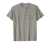 Triumph GT6 Mk3 classic sports car black outline graphic T-Shirt