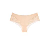 Hipster TRIUMPH "Amourette Spotlight X", Damen, Gr. 42, orange (orange highlight), Microtouch, Obermaterial: 79% Polyamid, 21% Elasthan, körpernah, Unterhosen, florale Spitzendetails, gewellte Abschlü