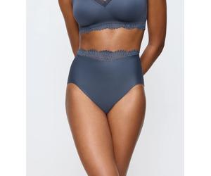 Triumph - Hochgeschnittener Miederslip - Grau 36 - Velveteen Sensation - Unterwäsche für Frauen