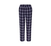 Loungehose TRIUMPH "Mix & Match Tapered Trouser Flannel 02 X", Damen, Gr. 40, N-Gr, grau (grau combination), Flanell, Obermaterial: 100% Baumwolle, lang, Hosen Loungehose, angenehm weich, Karo-Muster