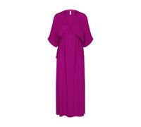 Strandkleid TRIUMPH, Damen, Gr. 38, N-Gr, raspberry, Web, Obermaterial: 100% Viskose, bequem lang, tiefer V-Ausschnitt, Kleider Strandkleid, mit tiefem V-Ausschnitt und halb langem Arm (71921055-38)