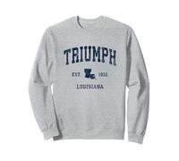 Triumph Louisiana LA Sportdesign im Vintage-Stil, athletisch, Marineblau Sweatshirt
