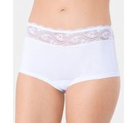 Triumph Damen Spitzen-Unterhose Lovely Micro Short, aus Mikrofaser, M, Weiß