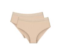 Slip TRIUMPH "Feel of Modal Midi 2P", Damen, Gr. S, beige (skin), Obermaterial: 87% Modal, 13% Elasthan, unifarben, Unterhosen, sehr weich (88241760-S) skin