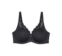 Minimizer-BH TRIUMPH "Amourette W01", Damen, Gr. 90, Cup C, schwarz, Microtouch, Spitze, Obermaterial: 68% Polyamid, 32% Elasthan, unifarben, elegant, BHs, verkleinert die Brust optisch um eine Cup-Gr