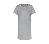 Nachthemd TRIUMPH "Nightdresses NDK X 02", Damen, Gr. 44, N-Gr, dunkelgrau melange, Jersey, Obermaterial: 100% Baumwolle, Rundhals, Kleider Nachthemd, weich und atmungsaktiv (27346028-44) dunkelgrau m