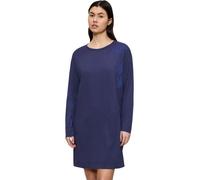 Nachthemd TRIUMPH "Endless Comfort NDK 01 LSL", Damen, Gr. 40, N-Gr, blau (blau, schwarz combination), Single Jersey, Obermaterial: 50% Baumwolle, 50% Modal, Kleider Nachthemd, weich und gemütlich (32