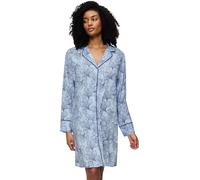 Nachthemd TRIUMPH, Damen, Gr. 44, N-Gr, blau combina, Obermaterial: 100% Viskose, Kleider (72870107-44) blau combina