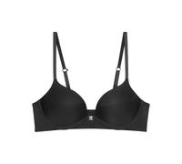 Push-up-BH TRIUMPH "Pure Micro", Damen, Gr. 75, Cup C, schwarz, Microtouch, Obermaterial: 47% Polyamid, 35% Polyester, 18% Elasthan, Basic, BHs Push-up-BH, nahezu unsichtbar, weich, Multiway-Träger (6