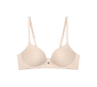 Push-up-BH TRIUMPH "Pure Micro", Damen, Gr. 80, Cup C, cameo beige, Microtouch, Obermaterial: 47% Polyamid, 35% Polyester, 18% Elasthan, Basic, BHs Push-up-BH, nahezu unsichtbar, weich, Multiway-Träge