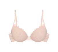 Push-up-BH TRIUMPH "That Night In Vegas WHU", Damen, Gr. 75, Cup E, porcelain, Mesh, Obermaterial: 49% Polyester, 41% Polyamid, 10% Elasthan, BHs Push-up-BH, Comfort Wire, mit grafischem Muster (89951
