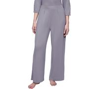 Pyjamahose TRIUMPH "Aura Spotlight Trousers", Damen, Gr. 40, N-Gr, grau (grau shadow), Single Jersey, Obermaterial: 94% Modal, 6% Elasthan, bequem lang, Hosen Pyjamahose, weiches Stretchmaterial, atmu