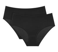 TRIUMPH SENSE OF COTTON MIDI 2P Damenslip, schwarz, größe 38