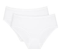 TRIUMPH SENSE OF COTTON MIDI 2P Damenslip, weiß, größe 42