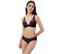 Schalen-BH TRIUMPH "Sensual Spotlight WP", Damen, Gr. 75, Cup E, schwarz, Microtouch, Obermaterial: 64% Polyester, 29% Polyamid, 7% Elasthan, BHs, mit Stickerei (85067234-75) schwarz