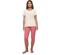 Triumph PK 02 Capri Pyjama Set Rosa/Beige Baumwolle 48 Damen