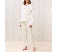 Triumph Sets Pyjama (Strickware) Langarm 10 CO/MD weiss - 48