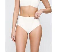 Slip TRIUMPH "Shape Smart Maxi", Damen, Gr. L, ecru weiß, Microtouch, Obermaterial: 55% Elasthan, 45% Polyamid, körpernah, Unterhosen Slip, glättend und schmeichelnd (10028405-L) ecru weiß