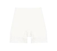 Panty TRIUMPH "Comfort Contour Mid-Thigh Panty", Damen, Gr. L, weiß (silk weiß), Microtouch, Obermaterial: 56% Polyamid, 44% Elasthan, körpernah, Unterhosen Panty, flache formende Spitze (87894416-L)