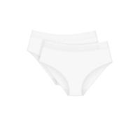 Slip TRIUMPH "Feel of Modal Midi 2P", Damen, Gr. XL, weiß, Obermaterial: 87% Modal, 13% Elasthan, Unterhosen, sehr weich (95755725-XL) weiß