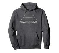 Triumph Stag British classic car white outline graphic Pullover Hoodie