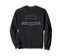 Triumph Stag British classic car white outline graphic Sweatshirt