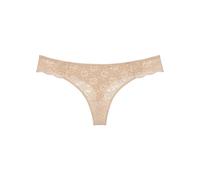 String TRIUMPH "Amourette", Damen, Gr. 38, beige, Microfaser, Obermaterial: 83% Polyamid, 17% Elasthan, Unterhosen String, mit Stretch-Spitze (34819429-38)