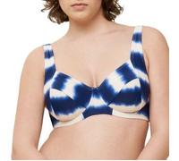 Triumph Summer Fizz W 01 Bikini Top Blau/Weiß Polyamid D 40 Damen