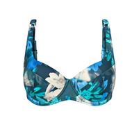 Triumph Summer Fleur WP 01, Bikini Top Damen, Mehrfarbig (Turquoise - Dark Combination), 40