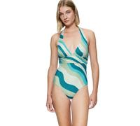 Triumph Summer Mix & Match OP Plunge pt, One Piece Swimsuit Damen, Mehrfarbig (Blue - Light Combination), 38
