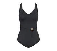 Badeanzug TRIUMPH "Summer Twist OP 05", Damen, Gr. 48, Cup D, schwarz, Microfaser, Obermaterial: 77% Polyamid, 23% Elasthan, Badeanzüge Badeanzug, Eleganz und Komfort (89140638-48) schwarz