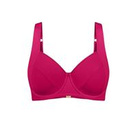 Bügel-Bikini-Top TRIUMPH "Summer Twist W 01", Damen, Gr. 42, Cup C, lila (berry), Microfaser, Obermaterial: 77% Polyamid, 23% Elasthan, Bikini-Oberteile, Minimizer - verkleinert die Brust optisch um e