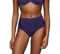 Shapingslip TRIUMPH "BMU Illusion Curve", Damen, Gr. L, blau (prussian blau), Microtouch, Obermaterial: 56% Polyamid, 44% Elasthan, körpernah, Unterhosen, weich, nahtlos, mittlerer Shape-Effekt, forme