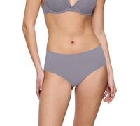 Slip TRIUMPH "Pretty Micro Maxi", Damen, Gr. L, grau (grau shadow), Microfaser, Obermaterial: 61% Polyamid, 39% Elasthan, unifarben, körpernah, Unterhosen Slip, nahtlos, feminine Spitze, Microfaser, h