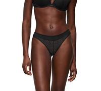 Brasilslip TRIUMPH "That Night in Vegas", Damen, Gr. 38, schwarz, Mesh, Obermaterial: 86% Polyamid, 14% Elasthan, Unterhosen, aus Spitze und Mesh, elastisch, figurbetont, elegant (29551429-38) schwarz