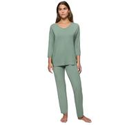 Triumph Timeless Sensuality PK 3/4 Sleeves, Pyjama-Set Damen, Blau (Abstinthe), 36
