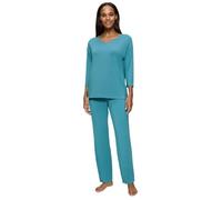 Triumph Timeless Sensuality PK 3/4 Sleeves, Pyjama-Set Damen, Türkis (Quiet Turquoise), 42