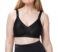 Sport-BH TRIACTION BY TRIUMPH "Triaction Wellness N", Damen, Gr. 95, Cup D, schwarz, Single Jersey, Obermaterial: 77% Polyamid, 23% Elasthan (LYCRA), unifarben, BHs Sport-BH BH, atmungsaktiv und hoher