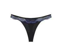 String TRIUMPH "Comfort Glam", Damen, Gr. 40, schwarz, Spitze, Obermaterial: 80% Polyamid, 20% Polyester, körpernah, Unterhosen String, raffinierte Spitze, minimale Abdeckung, elastisch, bequem (48016