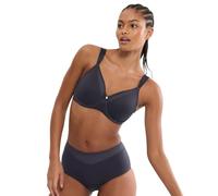 Minimizer-BH TRIUMPH "True Shape Sensation T", Damen, Gr. 80, Cup D, ink gray, Jersey, Obermaterial: 72% Polyamid, 28% Elasthan, BHs Minimizer-BH, verkleinert die Brust optisch, gepolsterte Träger (84