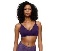 Minimizer-BH TRIUMPH "Amourette N01", Damen, Gr. 75, Cup D, royal lila, Microtouch, Obermaterial: 75% Polyamid, 25% Elasthan, BHs Minimizer-BH, mit Spitzendetails und ohne Bügel (25265542-75)