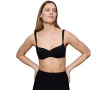 Balconette-BH TRIUMPH "Body Make-Up Illusion", Damen, Gr. 80, Cup D, schwarz, Microtouch, Obermaterial: 49% Polyamid, 36% Polyester, 15% Elasthan, unifarben, Basic, BHs, Komfort Bügel, gefüttert, seid