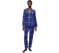 Triumph Women's Boyfriend PW 01 X Checks Pajama Top, Blue-Dark Combination, 40