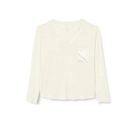 Triumph Women's Climate Aloe TOP LSL Pyjamaoberteil, Light Beige, 44