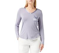 Triumph Women's Climate Aloe TOP LSL Pyjamaoberteil, Morandi Grey, 42