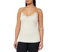 Triumph Women's Climate Control Camisole Pyjamaoberteil, White-Dark Combination, 36