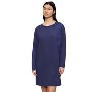 Nachthemd TRIUMPH "Endless Comfort NDK 01 LSL", Damen, Gr. 40, N-Gr, blau (blau, schwarz combination), Single Jersey, Obermaterial: 50% Baumwolle, 50% Modal, Kleider Nachthemd, weich und gemütlich (32