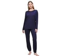 Triumph Women's Endless Comfort PK 01 LSL Pajama Top, Blue-Dark Combination, 32